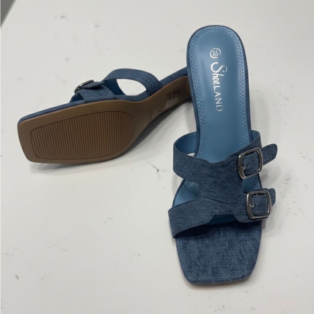 Blue Women's Slide Sandals